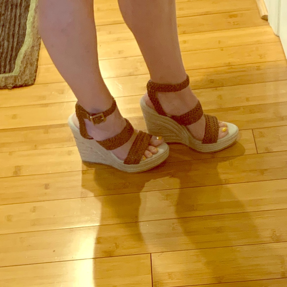 Michael Kors Braided Leather Wedge